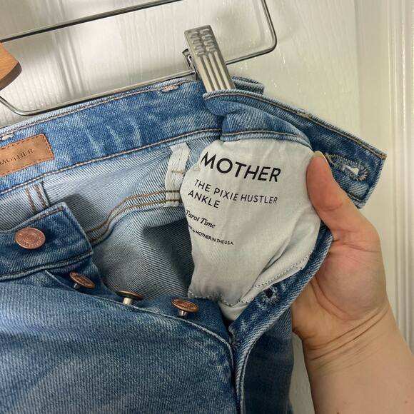 Mother The Pixie Hustler Ankle Jeans in Tarot Time 24 - Picture 5 of 8